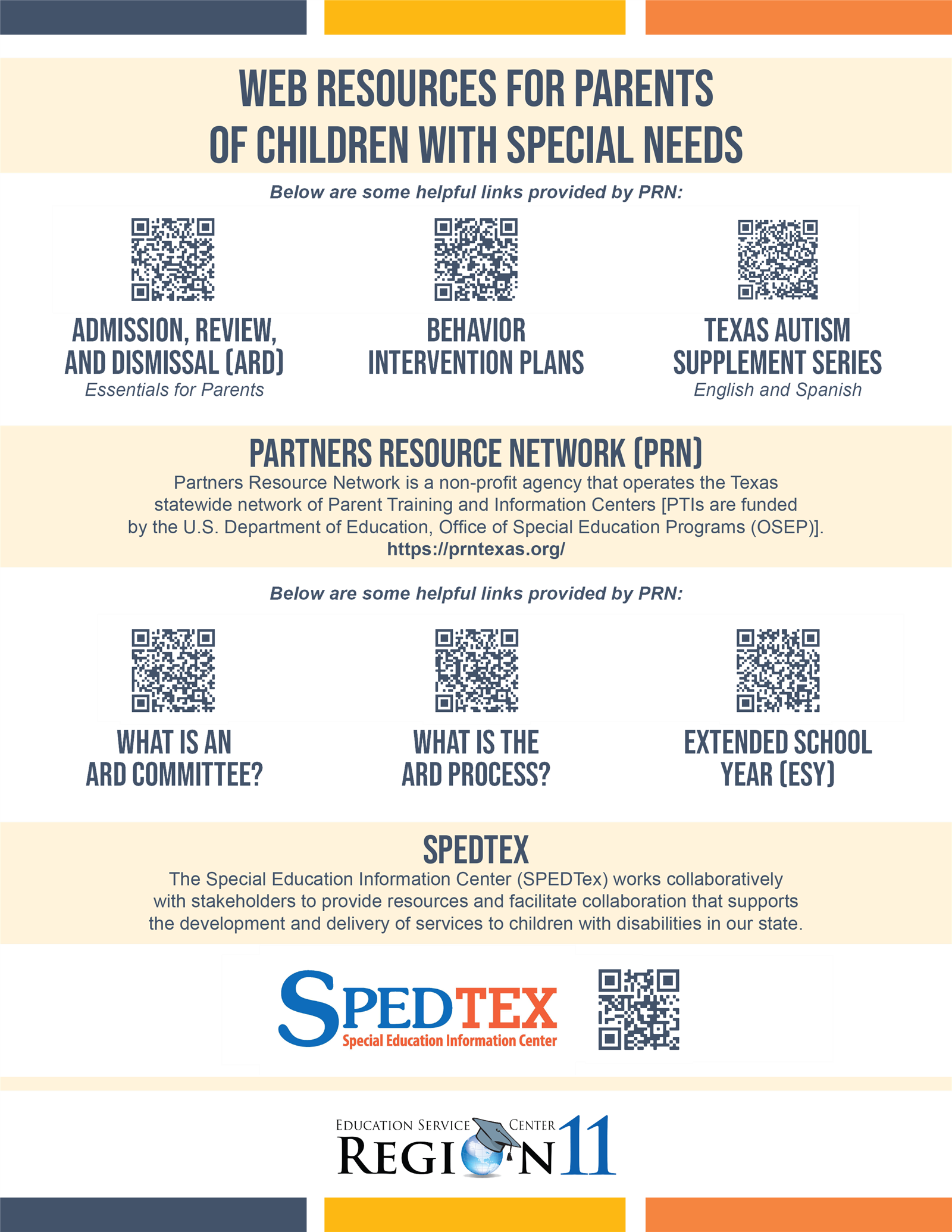 Web Resources flyer